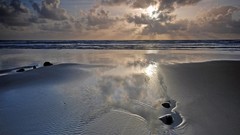 Landscapes sand Sea Beaches