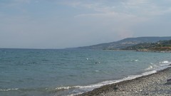 Landscapes sand Sea Mountains clouds Italy calabria