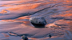 Landscapes sand Sea nature sun ocean evening rocks Beaches 