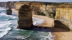 Landscapes sand Sea nature water white coast Green Australia 