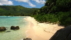 Landscapes sand Seychelles Beaches