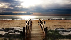 Landscapes sand walk skyscapes