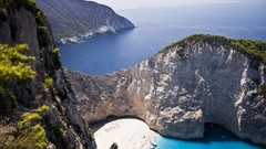 Landscapes Sea bay cliffs Beaches