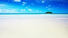 Landscapes Sea blue white Beaches