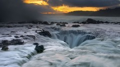 Landscapes Sea clouds Beaches