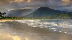 Landscapes Sea clouds Beaches
