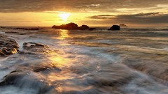 Landscapes Sea clouds coast