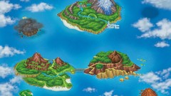 Landscapes Sea clouds Islands nintendo Maps Pokemon artwork 