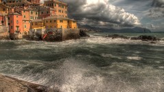 Landscapes Sea clouds ocean Italy Beaches geneva