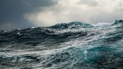 Landscapes Sea clouds ocean waves angry oceanscape