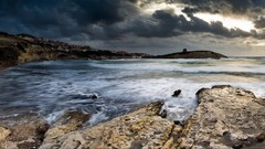 Landscapes Sea clouds sea shorelines
