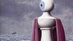 Landscapes Sea clouds surrealism eyes paintings artwork 