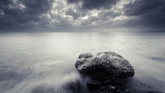 Landscapes Sea fog nature ocean rocks waves mist skyscapes