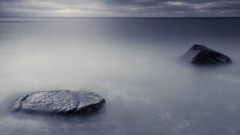 Landscapes Sea fog nature ocean rocks waves mist skyscapes