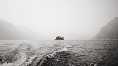 Landscapes Sea fog water monochrome mist waterscapes