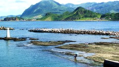 Landscapes Sea hills coast Taiwan