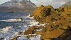 Landscapes Sea Islands Norway north