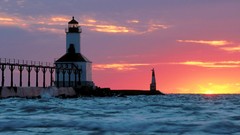 Landscapes Sea lighthouses skyscapes