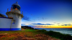 Landscapes Sea lighthouses skyscapes valleys