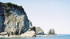 Landscapes Sea Mountains Spain rocks