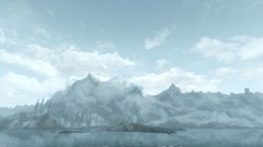 Landscapes Sea Mountains the elder scrolls v skyrim video games 