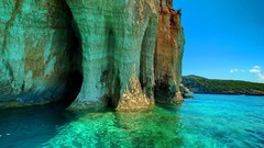 Landscapes Sea nature bay cliff