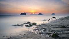 Landscapes Sea nature Beaches skies