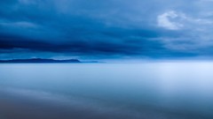 Landscapes Sea nature blue clouds sky