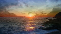 Landscapes Sea nature clouds Beaches