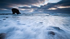 Landscapes Sea nature clouds coast