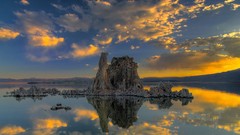 Landscapes Sea nature clouds rocks