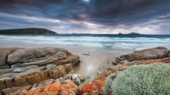 Landscapes Sea nature coast bay Australia rocks whiskey seascape