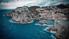 Landscapes Sea nature coast cliffs croatia HDR Photography 