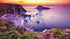 Landscapes Sea nature coast cliffs HDR Photography
