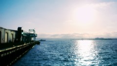Landscapes Sea nature coast piers sunlight