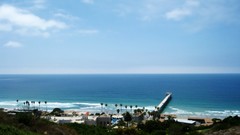 Landscapes Sea nature coast piers tropical