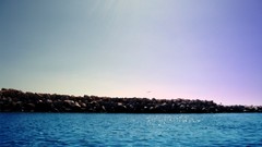 Landscapes Sea nature coast rocks sunlight skies