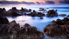 Landscapes Sea nature dawn coast Portugal rocks HDR Photography