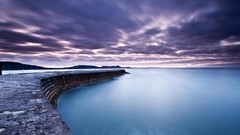 Landscapes Sea nature dusk long exposure