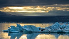 Landscapes Sea nature icebergs skyscapes