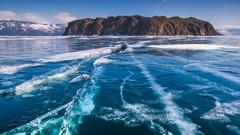 Landscapes Sea nature Islands Arctic Oceans ice water
