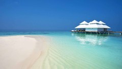 Landscapes Sea nature Maldives Beaches