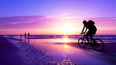 Landscapes Sea nature ocean Beaches Bicycles motorbikes
