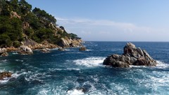 Landscapes Sea nature ocean coast cliffs