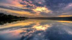 Landscapes Sea nature ocean reflections USA illinois