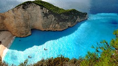 Landscapes Sea nature ships Greece Islands Zakynthos