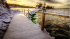 Landscapes Sea nature snow winter