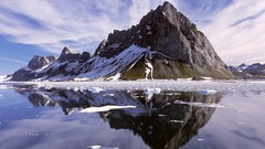 Landscapes Sea nature snow winter water Mountains ice lakes 