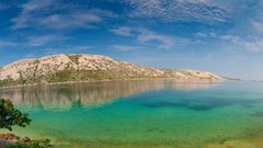 Landscapes Sea nature water blue clouds hills Plants Islands 