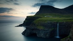 Landscapes Sea nature waterfalls cliffs national geographic 